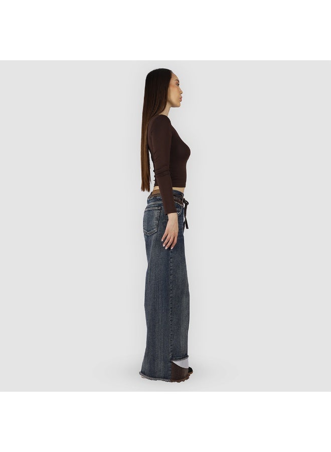 KYVELi Women Chic Button-Up Top- Brown - Image 4