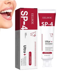 120g Probiotic Bright White Fresh Toothpaste Super Probiotic 4 Toothpaste for Whitening and Removing Stains Teeth Whitening Toothpaste Advanced Whitening Formula Enamel Protection Ultra Brightening Toothpaste