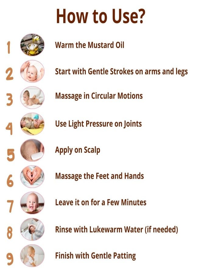 Coco Crush 100% Natural Cold Pressed Almond & Mustard Oil Combo for Babies | Pure, Safe & Chemical-Free | Nourishing Hair & Body Massage Oil (100ml (2 * 50ml)) - Image 4