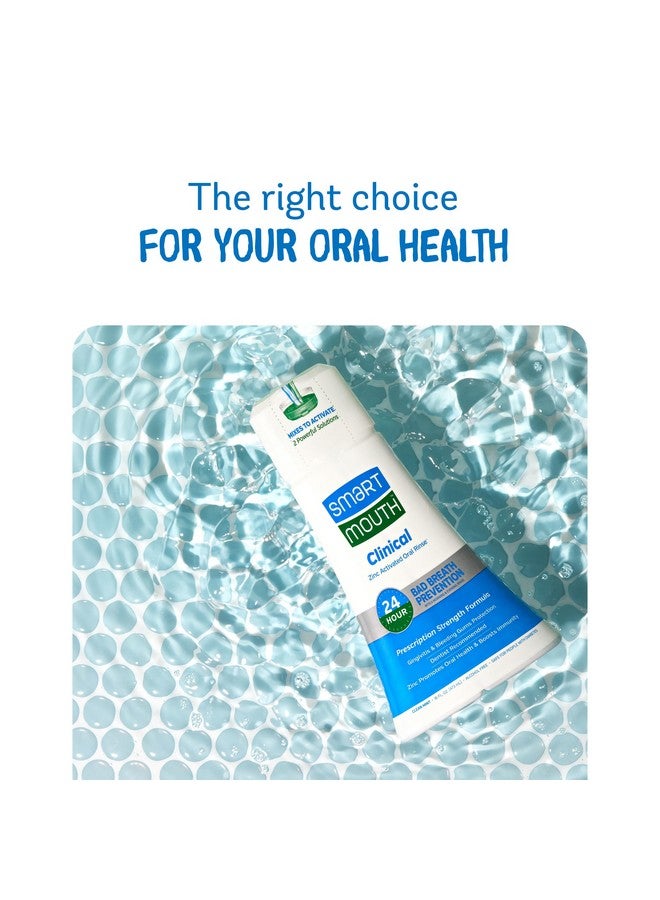 SmartMouth DDS Activated Clinical Mouthwash - Adult Mouthwash for Fresh Breath - Clinical Strength Mouthwash for Gum Health, Gingivitis & More - Clean Mint Flavor, 16 fl oz (2 Pack) - Image 4