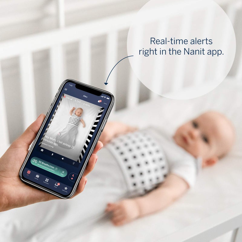 Nanit Breathing Wear Sleeping Bag, Size Medium, 6-12 Months, Pebble Grey - Image 4