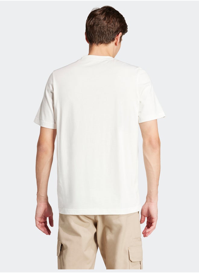 Adidas - Graphic Print Fleece T-Shirt - Image 1