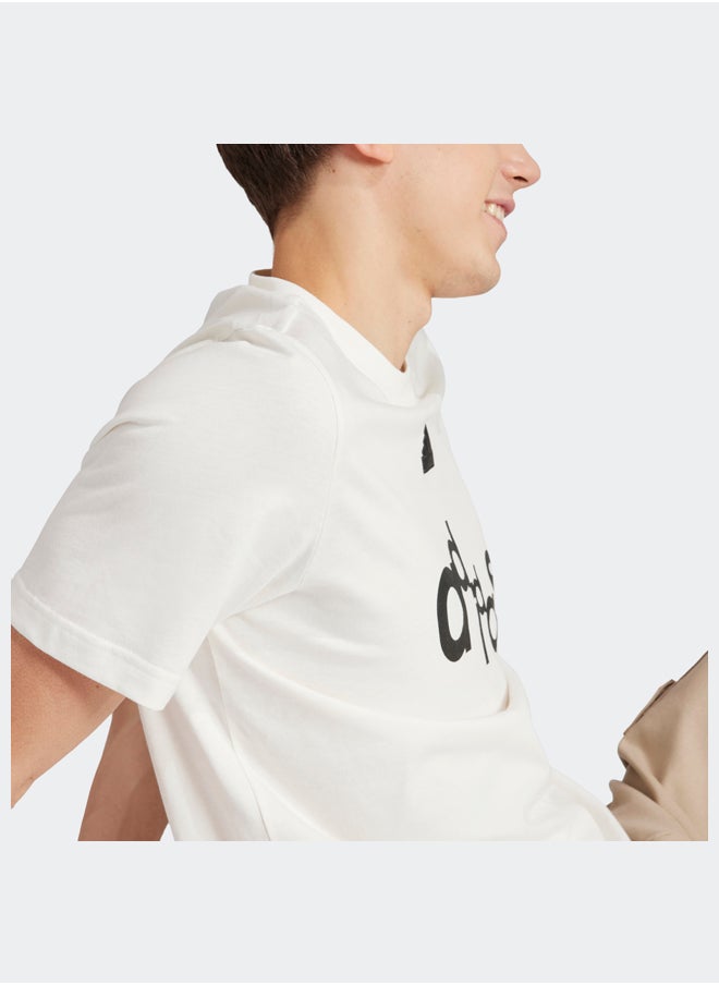 Adidas - Graphic Print Fleece T-Shirt - Image 1