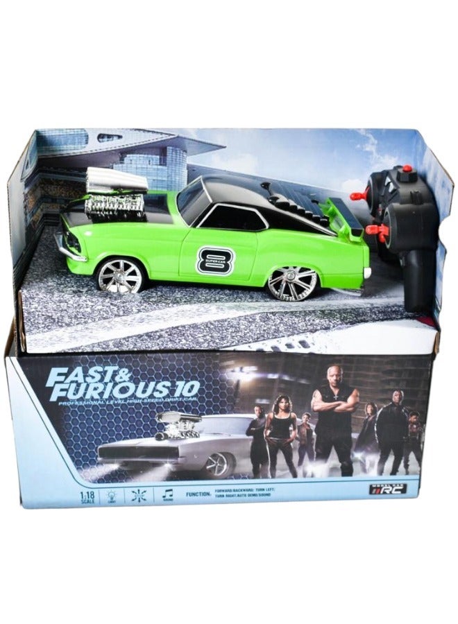 Toy Box R/C Drift Stunt Car Remote Control Fast & Furious Dodge Charger Car Model For Kids 