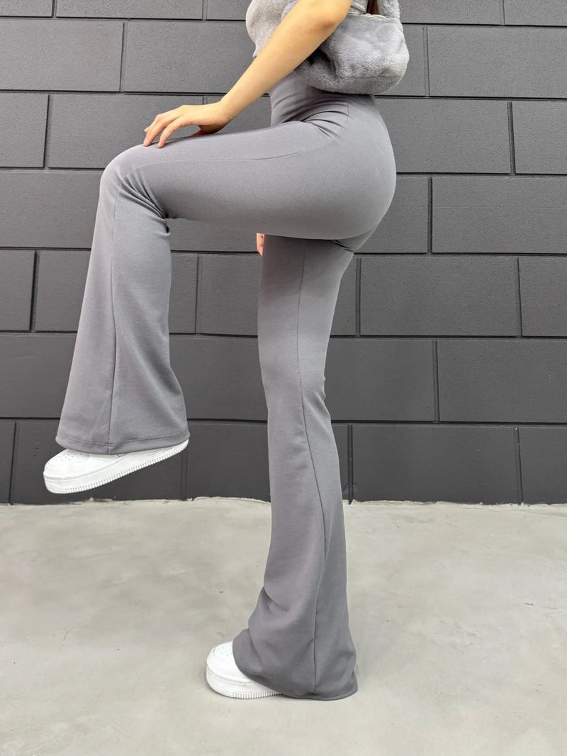 Balta Collection Women's Flare Leg Crepe High Waist Lycra Slimming Leggings Pants  - Image 5