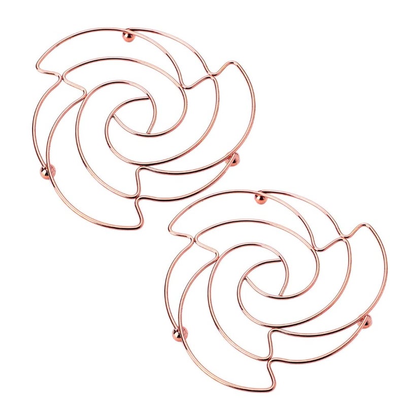 Turbokey Turbokey Decorative Kitchen Trivet Heat Resistant Pads for Kitchen Counter Pots Metal Trivets for Hot Pots and Pans - Image 1