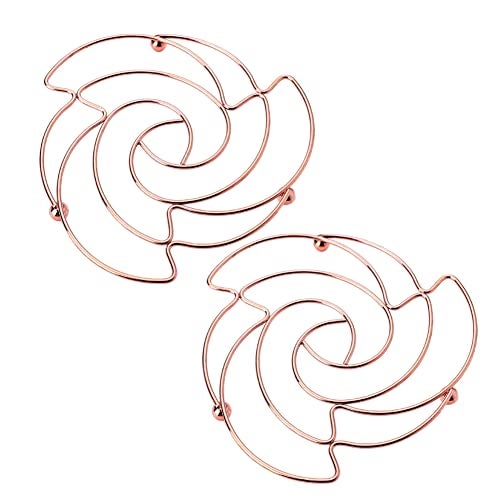 Turbokey Turbokey Decorative Kitchen Trivet Heat Resistant Pads for Kitchen Counter Pots Metal Trivets for Hot Pots and Pans - Image 2