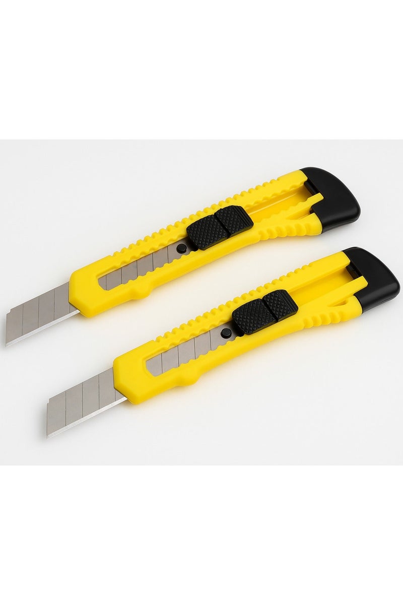 ROCO Cutter Set – 18mm Blade, 2 Pieces, Durable Snap-Off Utility Knives for Office, School & Home Use - Image 2