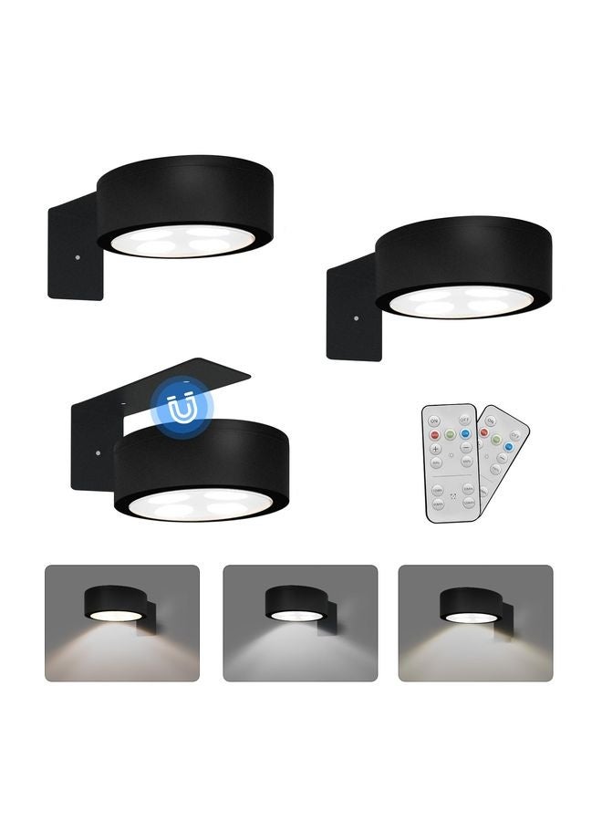 هومستر 3 حزمة من بطاريات الرسم الضوئي المغنطيسي مع 3 أوضاع الإضاءة، البعيد و المؤقت المؤقت ضوء العرض لإطار الرسم البياني الصورة طولي، أضواء حامل التزيين اللاسلكي للجدار - Image 1