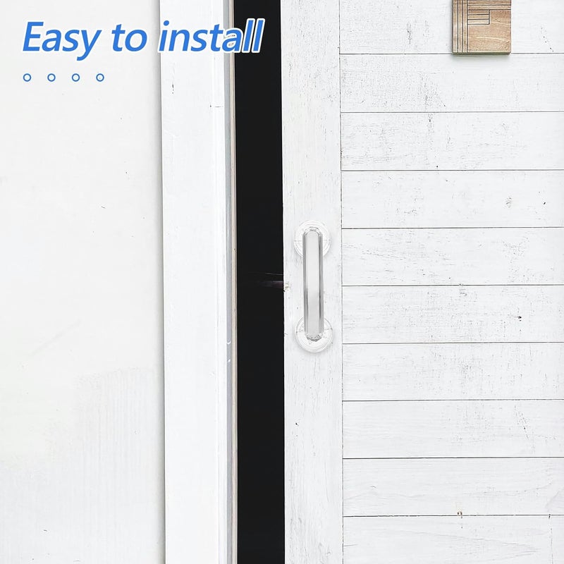 Silver Suction Glass Door Handle Bathroom Grab Bar Elderly Shower Safety Handrail for Bathtub and Sliding Cabinet Doors - Image 5