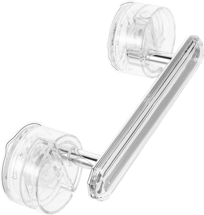 Silver Suction Glass Door Handle Bathroom Grab Bar Elderly Shower Safety Handrail for Bathtub and Sliding Cabinet Doors - Image 1