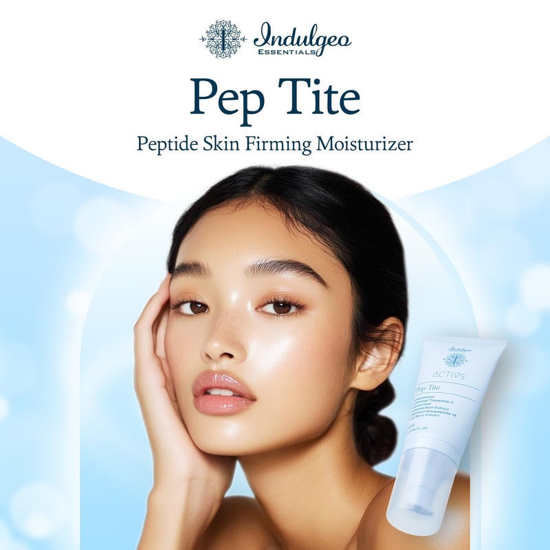 Indulgeo ESSENTIALS مرطب شد البشرة ببتيد بيبتايت من إندولجيو إيسينشالز مع ببتيدات محاطة ومستخلص توت غوجي يساعد في تقليل التجاعيد والخطوط الدقيقة وأقدام الغراب لجميع أنواع البشرة للرجال والنساء 50 مل - Image 2