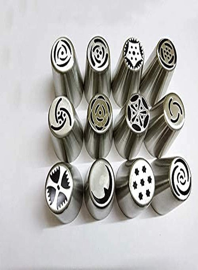 BAKING SET مجموعة فوهات تزيين الكيك | فوهات تزيين الكيك من الفولاذ المقاوم للصدأ | أدوات تزيين الكيك | قابلة لإعادة الاستخدام والغسل | أدوات صنع الكيك - Image 2