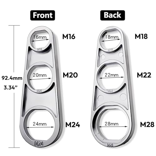 Massmot 3 in 1 Multi Faucet Wrench, Faucet Aerator Removal Tool, Metal Universal Multi-Purpose Aerator Wrench for Faucet Aerators & Sprayers - Image 2