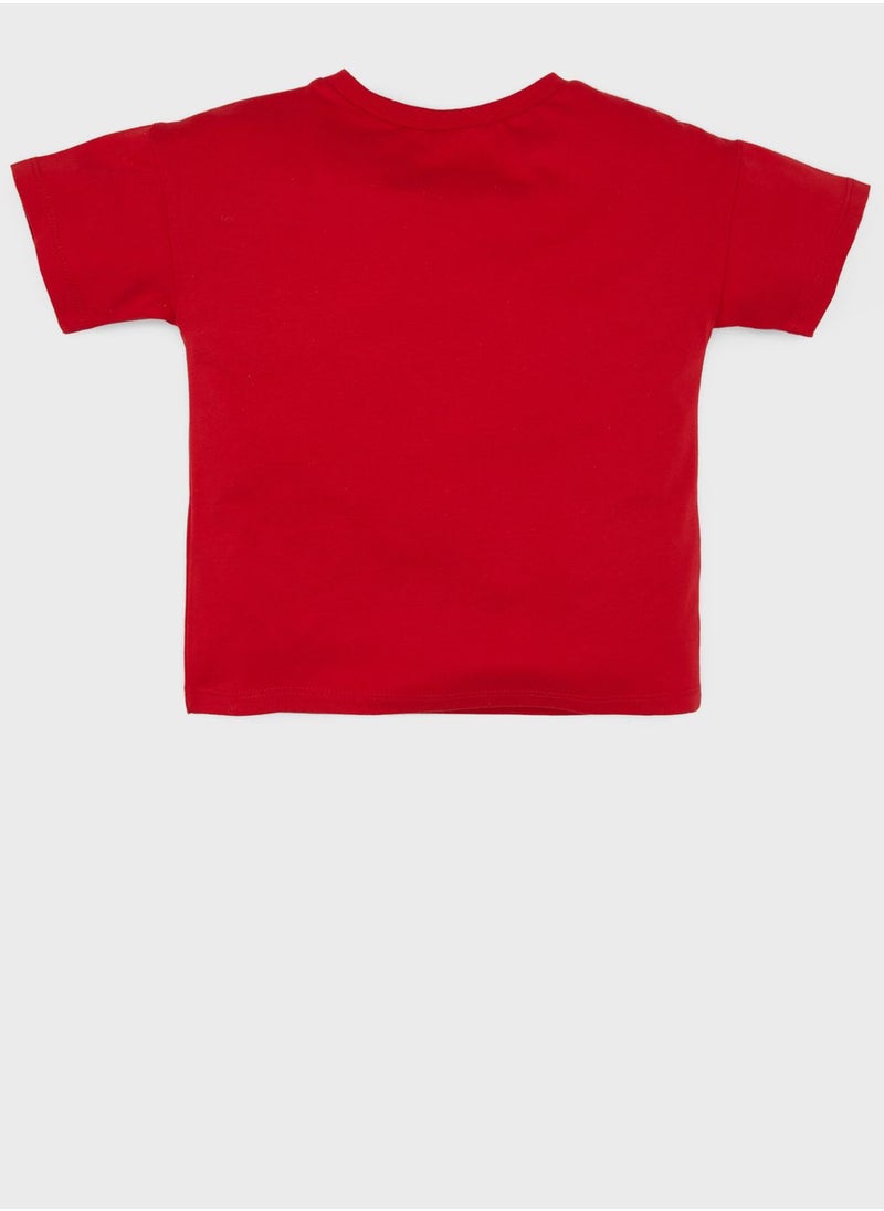 DeFacto - Baby Boy Crew Neck Tiger Pattern Short Sleeve T-Shirt - Image 1