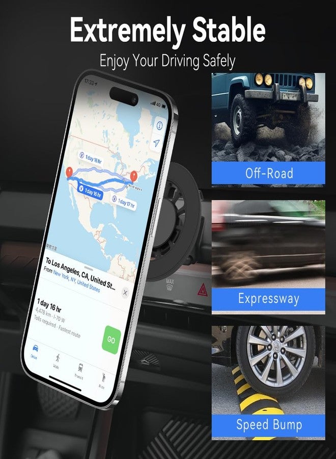 CLEC Magnetic Car Phone Holder for BMW X3 2025 Car Phone Holder Mount for Magsafe[20 Strong Magnetic] 360°Adjustable,Phone Holder for BMW X3 Accessories for Magsafe Case,All Phone - Image 5