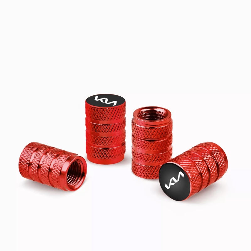 CONTACTS Compatible with Ki-a 4pcs Red Car Tire Valve Stem Caps, Universal Wheel Air Dust Covers, Aluminum Tyre Rim Ventil Accessories - Image 5