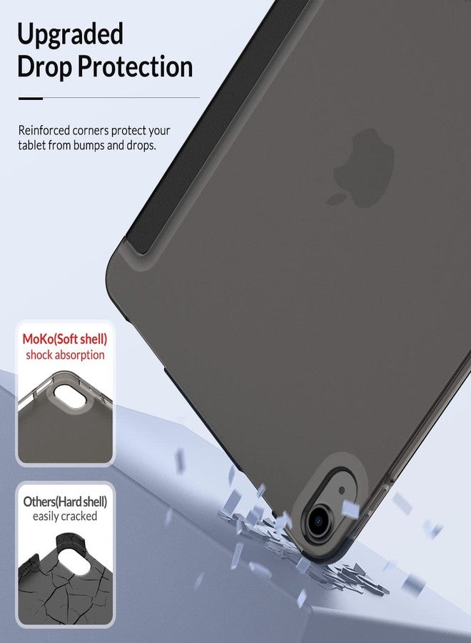 MoKo for iPad Air 6th Generation 11 Inch Case M2 2024/iPad Air 5th/4th Gen Case 2022/2020, Translucent Matte Soft TPU Back Cover for iPad Air Case, Supports Pencil Pro/2/USB-C, Light Pink Gold Marble - Image 5