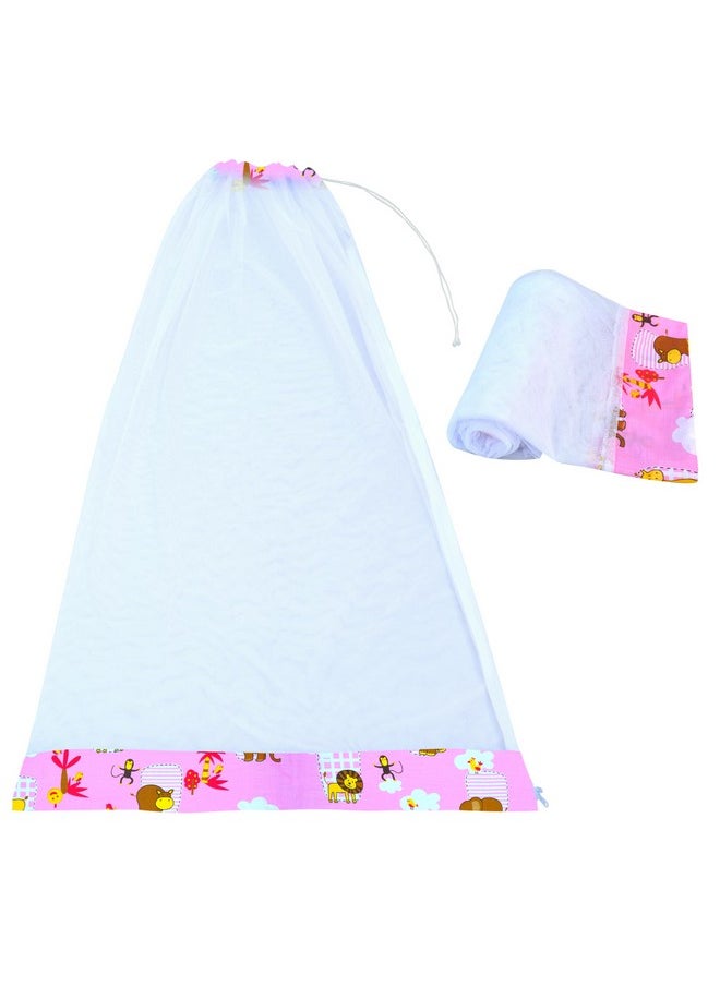 Younique Hanging Baby Cradle Mosquito Net for Cloth Cradle/Swing/Jhula/Thottil/Jhoola with Side Zip Opening, Thottil Kosuvalai Mosquito Net for Baby Cradle Swing (0-3 yrs) - Pink Cartoons - pzsku/ZC316F47915F8CA255BB4Z/45/_/1738305480/5ab3b340-85e2-4f87-9e83-a987db55ba65