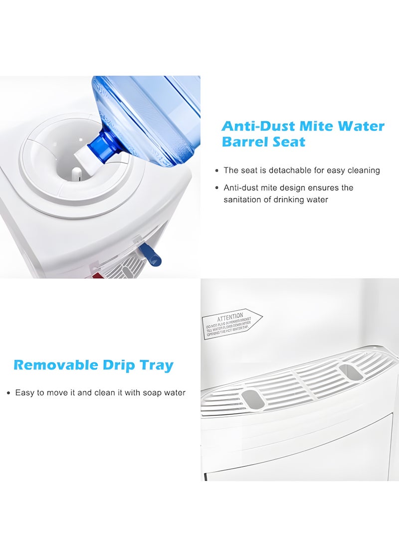 بيج ماكس ديسبنسر مياه علوي للتبريد والتسخين – أبيض، يحمل جراكن 3 و 5 جالون، قفل أمان للأطفال – للمنازل والمطابخ والمكاتب والسكن الطلابي. - Image 2