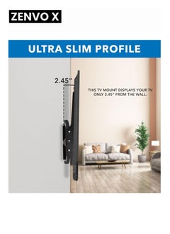 zenvo X Tilting TV Wall Mount Bracket for 26'' to 63'' Screens – Heavy Duty & Space-Saving Design  - Image 4