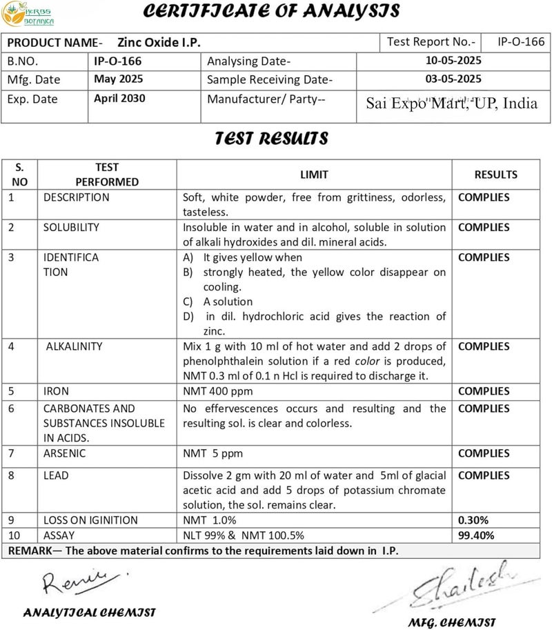 HERBS BOTANICA Zinc Oxide Powder NonNano Pharmaceutical Grade for Skin Protection Healing Baby Diaper Rash Cream Sunscreen Acne Care DIY Cosmetics  Creams 8 oz  227 gm - Image 2