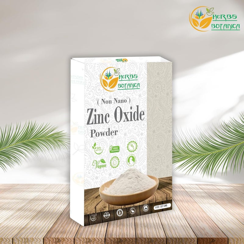 HERBS BOTANICA Zinc Oxide Powder NonNano Pharmaceutical Grade for Skin Protection Healing Baby Diaper Rash Cream Sunscreen Acne Care DIY Cosmetics  Creams 8 oz  227 gm - Image 4