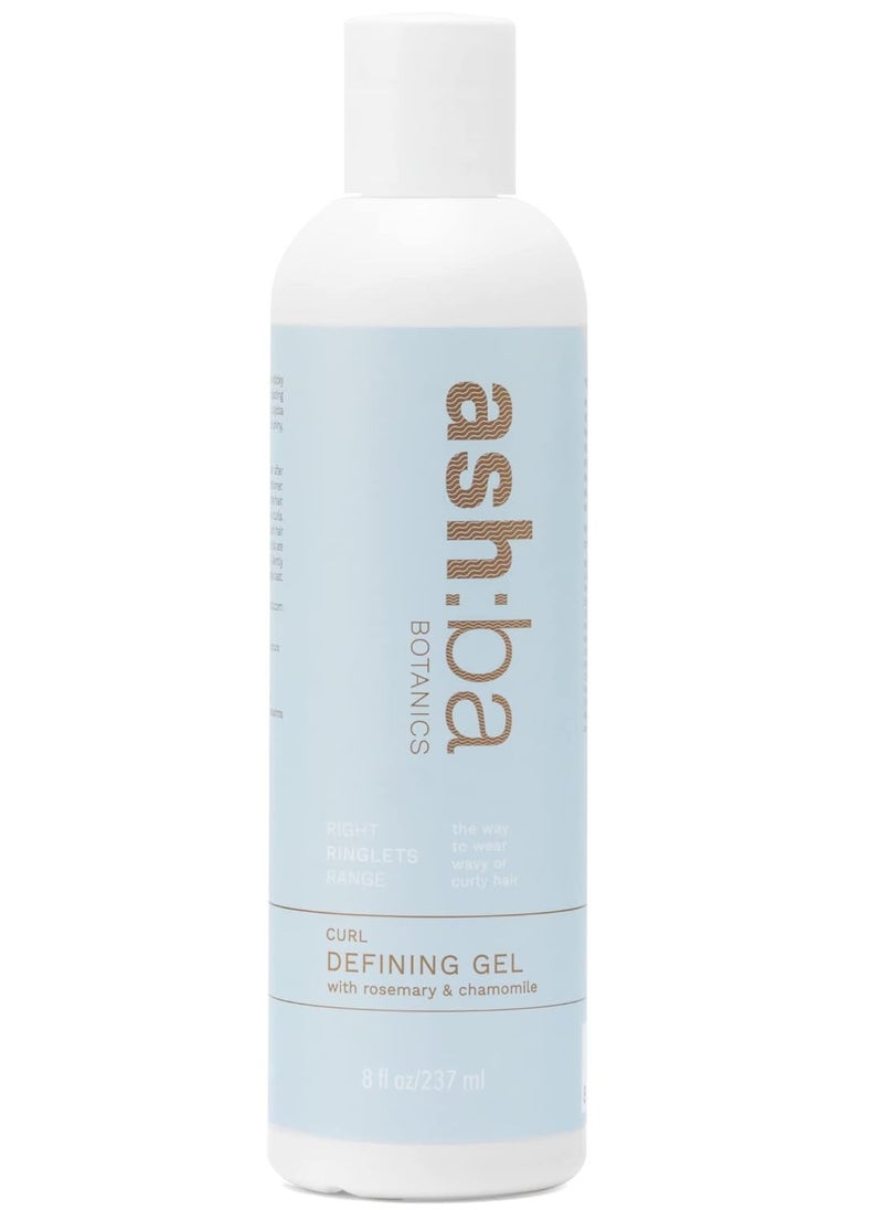Ashba Botanics - Curl Defining Gel For Curly & Wavy Hair | Enhances Curls, Controls Frizz & Medium-Strong Hold For Women & Men| With Rosemary, Amino Proteins & Chamomile | Silicone Free - 237 ml - Image 1