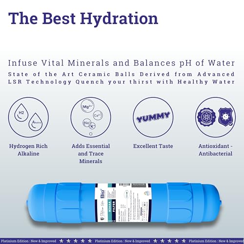 Bioplus 11" Alkaline and Mineral Water Filter Cartridge for Ro Water Purifier with antioxidant - Image 2