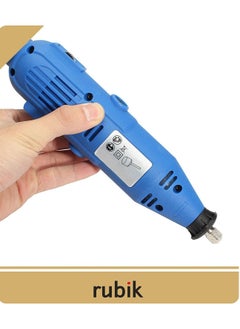 Rubik Rotary Tool Kit with MultiPro Keyless Chuck and Flex Shaft - 211pcs Accessories Variable Speed 130W Electric Drill Set for Grinding Engraving Crafting Projects and DIY Creations (Orange)  - Image 4