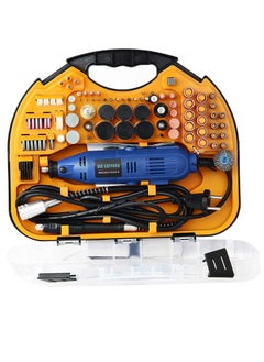 Rubik Rotary Tool Kit with MultiPro Keyless Chuck and Flex Shaft - 211pcs Accessories Variable Speed 130W Electric Drill Set for Grinding Engraving Crafting Projects and DIY Creations (Orange)  - Image 2