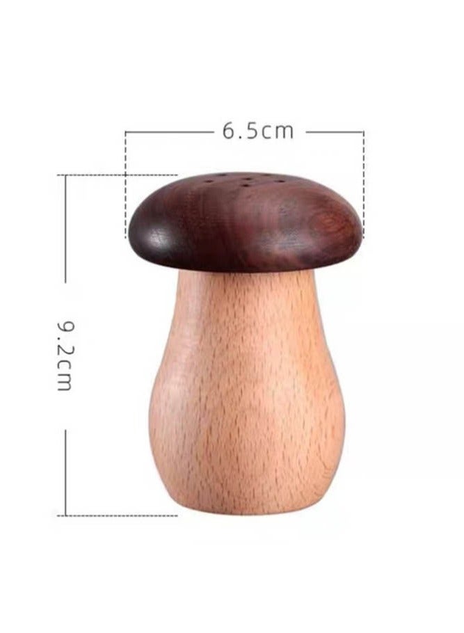 INSENSE Premium Walnut & Beech Wood Mushroom Toothpick Holder - Creative Handmade Solid Wood Toothpick Dispenser - Aesthetic Table Decor & Unique Housewarming Gift - Image 5