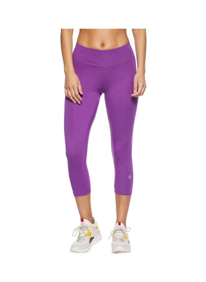 جوكي Jockey Women Capri Cotton Capri 1391 0105 PG LG Purple Glory/Light Grey Melange Large
