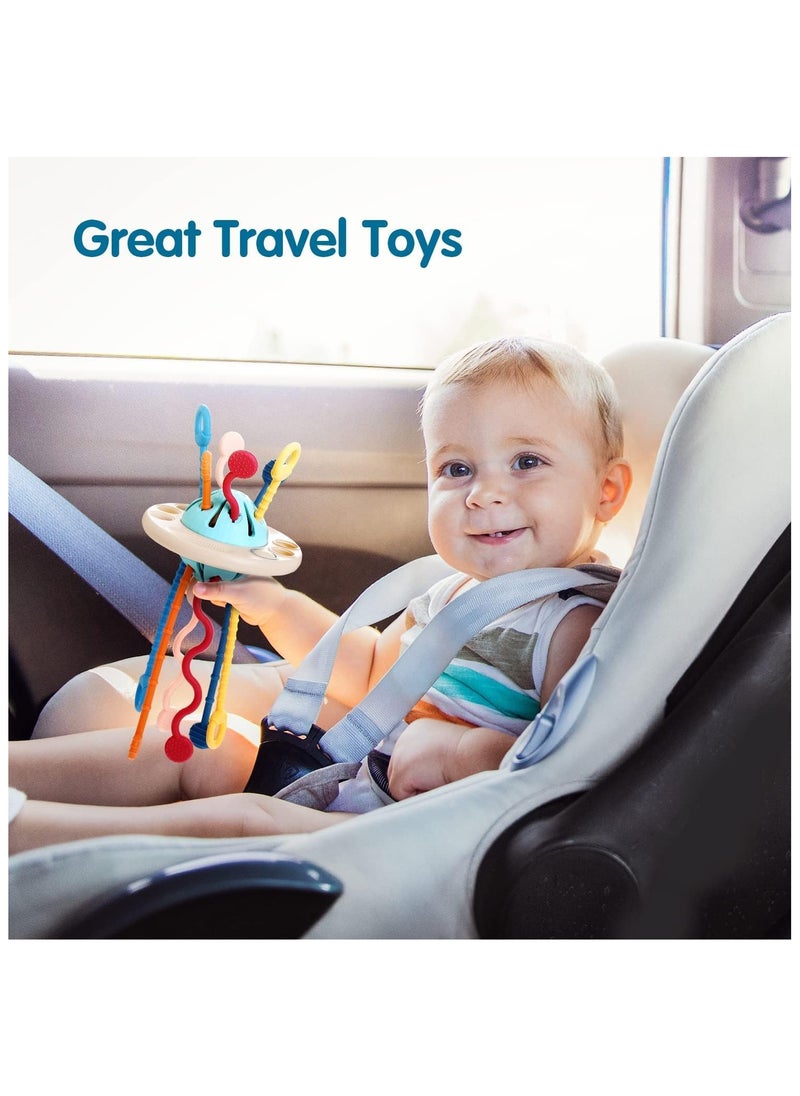 SKY-TOUCH - Baby Montessori Toys Fine Motor Skills Development Toy for Toddlers: Sensory Toys with Food Grade Silicone Pull String Activity Toys for 18 Months+ Baby Gifts - Image 1