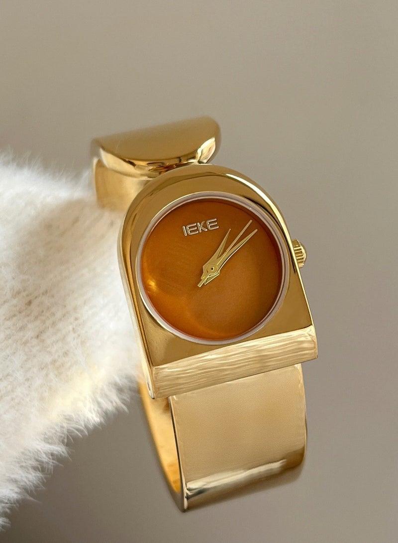 IEKE Minimalist Retro Bracelet Style Ladies Watch for Women with Niche High-end Light Luxury and Exquisite Women's Watch - Image 1