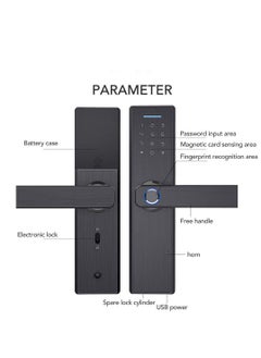 Arabest Smart Door Lock Digital Electronic Wi-Fi APP Password Door Lock Intelligent Biometric Fingerprint Door Locks Digital Keyless Home  - Image 5