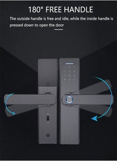 Arabest Smart Door Lock Digital Electronic Wi-Fi APP Password Door Lock Intelligent Biometric Fingerprint Door Locks Digital Keyless Home  - Image 3