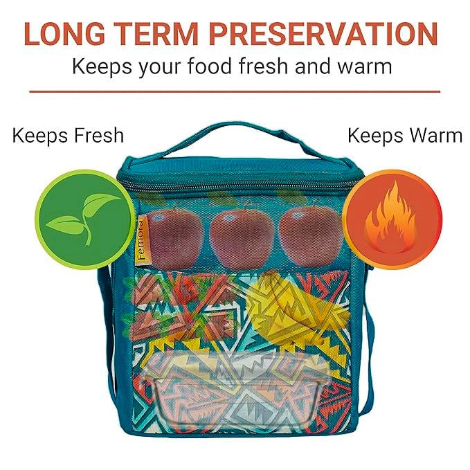 Femora Borosilicate Glass Microwave Safe Square Container Multipurpose Lunch Box for Office, Blue, 300 ml (3 Container) - Image 5