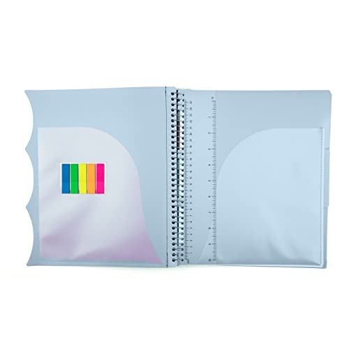 Mintra Office Durable PREMIUM Spiral Notebook (Arctic Ice, 5 Subject (8.5in x 11in)) - Image 3