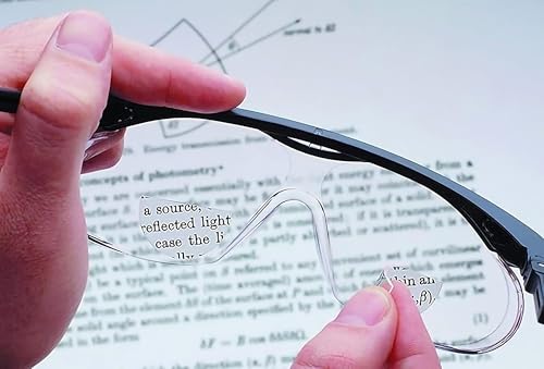 Calabria Hydrotac OPTX 20/20 Stick On BiFocal Lenses +2.00 Mens Womens Magnifying Bi-Focal Reusable Reader Adhesive Stickers - Image 4