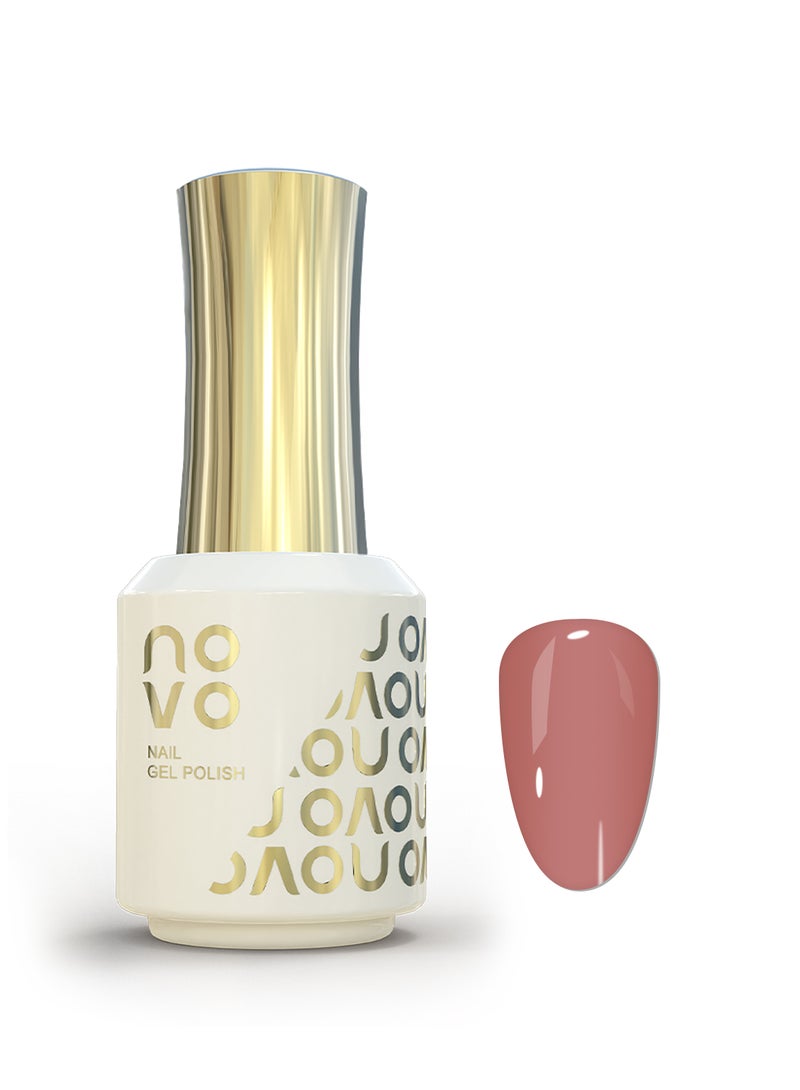 Novo Rubber Base Gel, 2 in 1 Gel Nail Polish Soak Off UV LED Nail Lamp, Nail Art Design for Women 12ml NB51# Warm Pink - Image 1