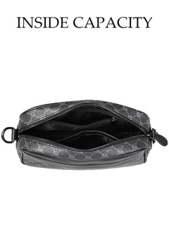 DUNISO Compact Crossbody Bag for Men Waterproof Handbag Multipurpose Shoulder Bag with Buckle Multi-pocket Everyday Carry Bag Sling Bag for Travel Work Sports  - Image 3
