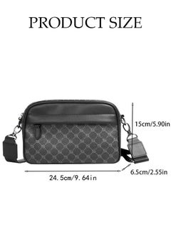 DUNISO Compact Crossbody Bag for Men Waterproof Handbag Multipurpose Shoulder Bag with Buckle Multi-pocket Everyday Carry Bag Sling Bag for Travel Work Sports  - Image 4