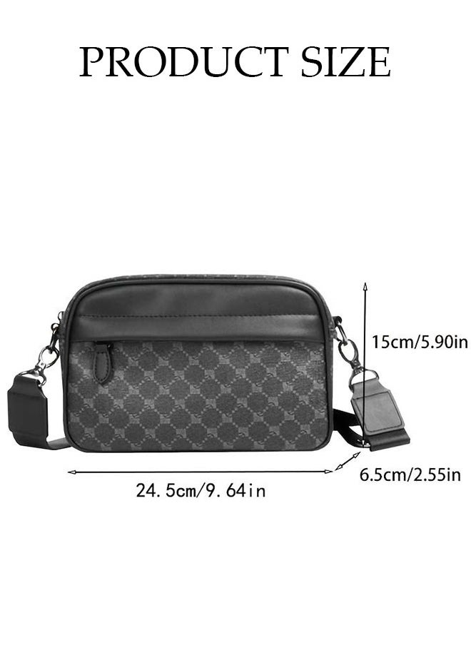 DUNISO Compact Crossbody Bag for Men Waterproof Handbag Multipurpose Shoulder Bag with Buckle Multi-pocket Everyday Carry Bag Sling Bag for Travel Work Sports  - Image 4
