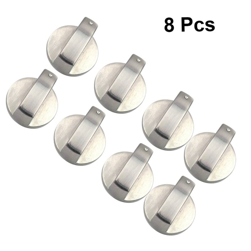 8 Pcs Metal Gas Stove Knobs Replacement On Off Control Dials Easy Installation - Image 4