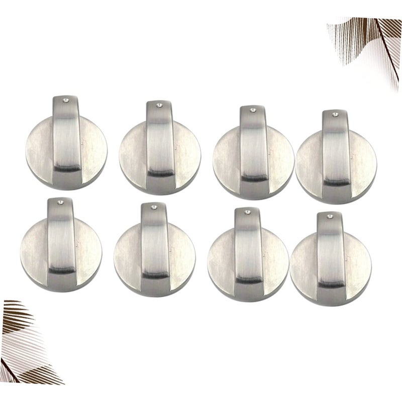 8 Pcs Metal Gas Stove Knobs Replacement On Off Control Dials Easy Installation - Image 3