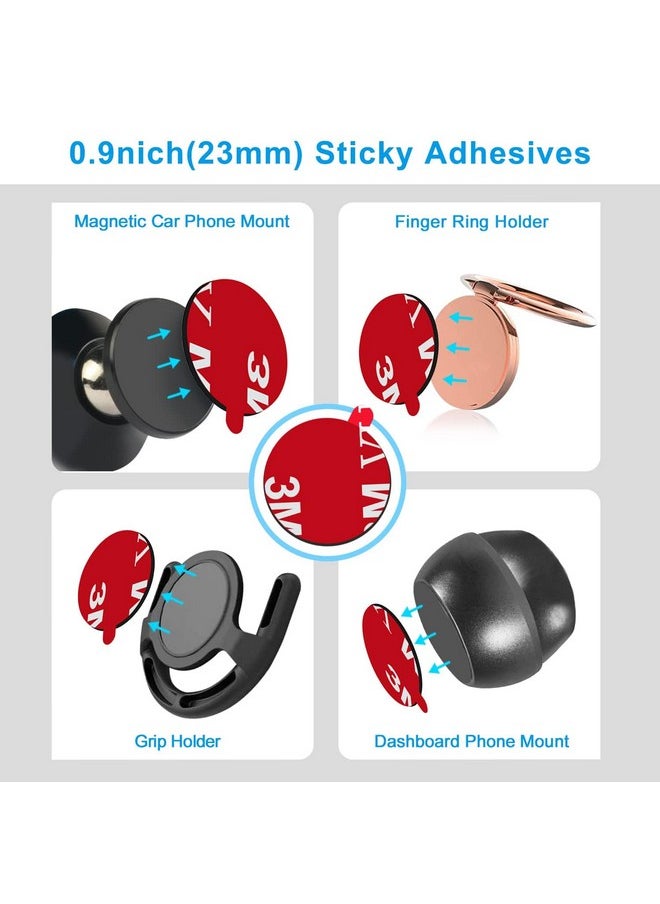 volport 3M Sticky Adhesive Replacement Parts For Pops Socket Base 6Pcs 1.38 Circle Double Sided Tape For Collapsible Grip Stand'S Back 2Pcs Vhb Sticker Pads For Car Socket Mount & Cell Phone Magnetic Holder  - Image 5