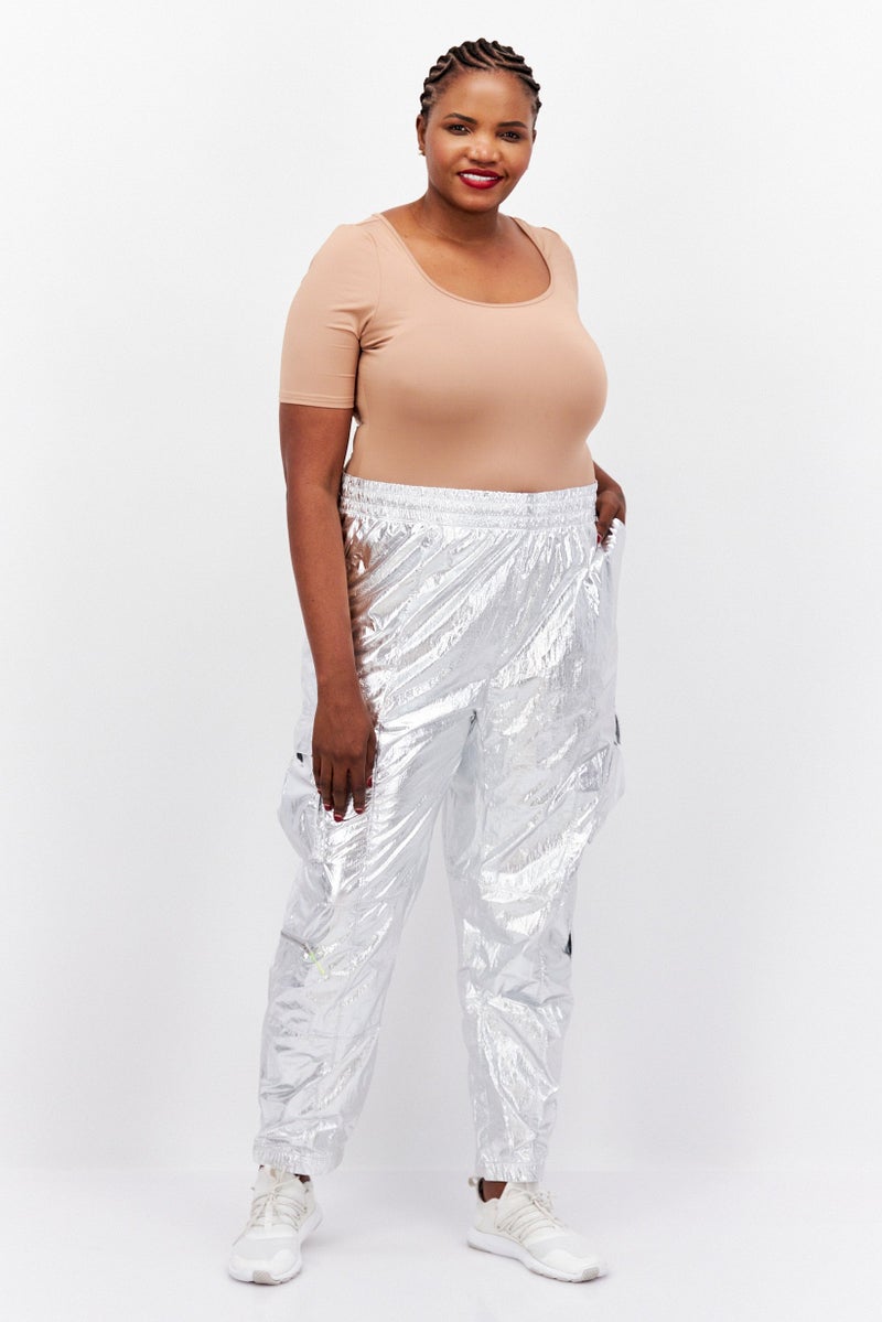 adidas Originals Adidas Originals x Ivy Park Women Sportswear Fit Training Pants, Silver  - Image 4