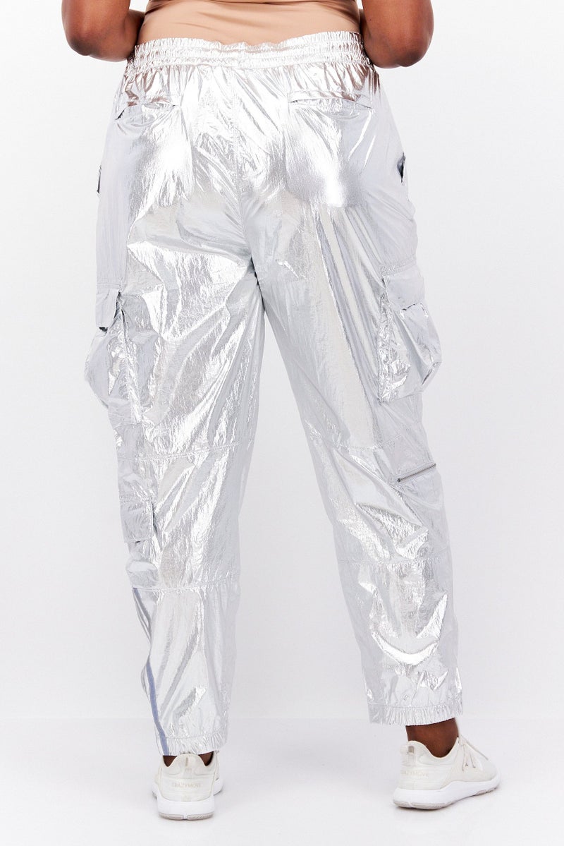 adidas Originals Adidas Originals x Ivy Park Women Sportswear Fit Training Pants, Silver  - Image 3