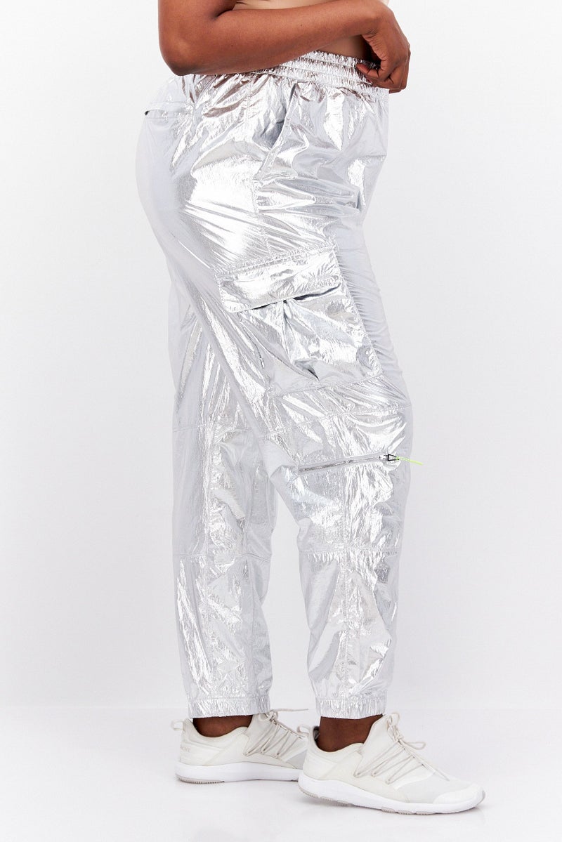 adidas Originals Adidas Originals x Ivy Park Women Sportswear Fit Training Pants, Silver  - Image 2